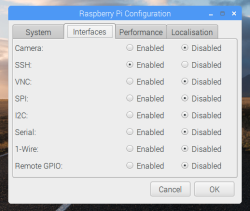 Запуск служб в Raspberry Pi Configuration