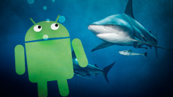 Зелёный робот Android среди «акул бизнеса»