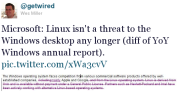 Microsoft: Linux больше не является ключевым конкурентом Windows на десктопах