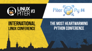 3 и 4 ноября в Санкт-Петербурге пройдут две конференции: Linux Piter #3 и Piter Py #4